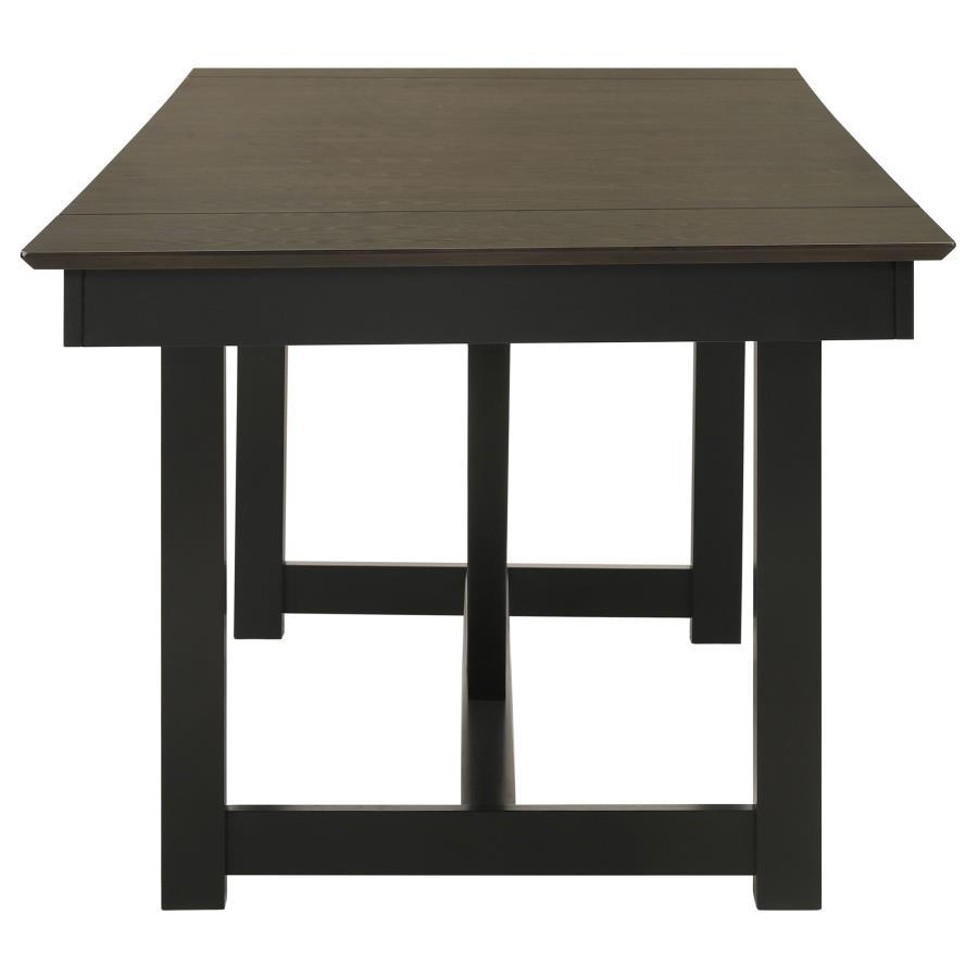 Dining Table 5 Piece Set - Black / Pearl Silver