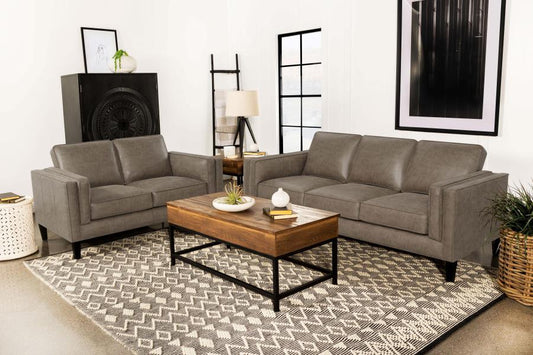 Locke - 2 Piece Set (Sofa and Loveseat) - Brown