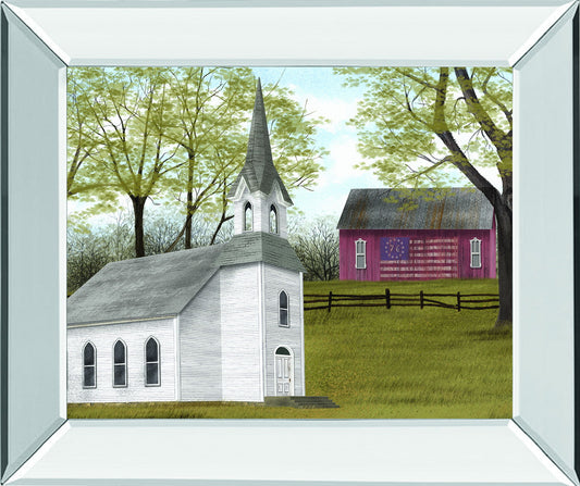 Faith And Freedom By Billy Jacobs - Mirror Framed Print Wall Art