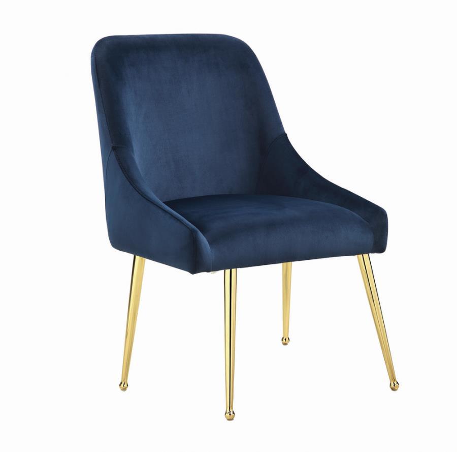 Mayette Velvet with gold legs - Dining Chair (Set of 2)