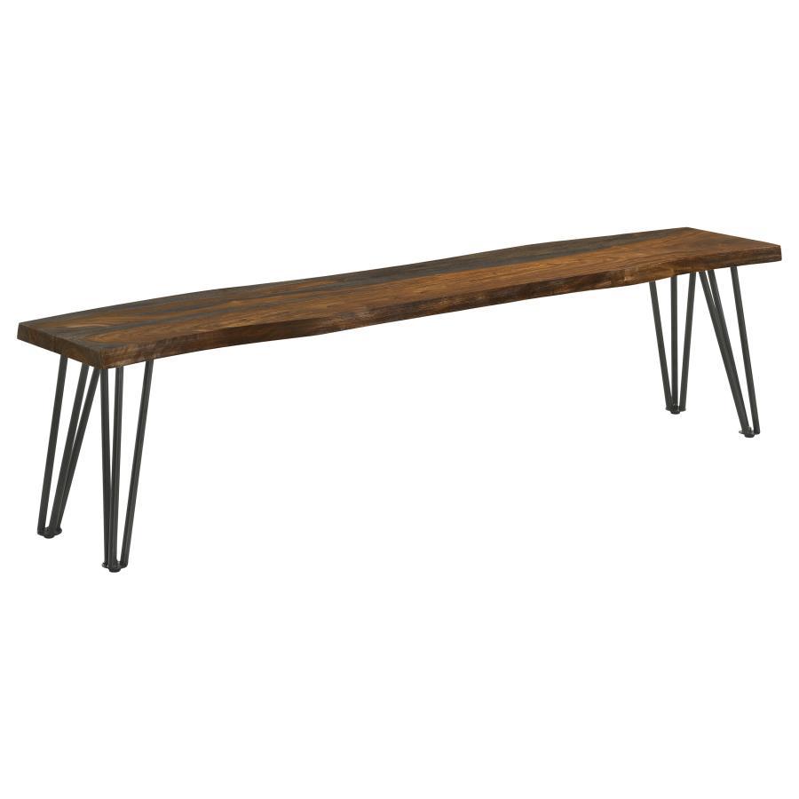 Neve - Dining Bench - Dark Brown