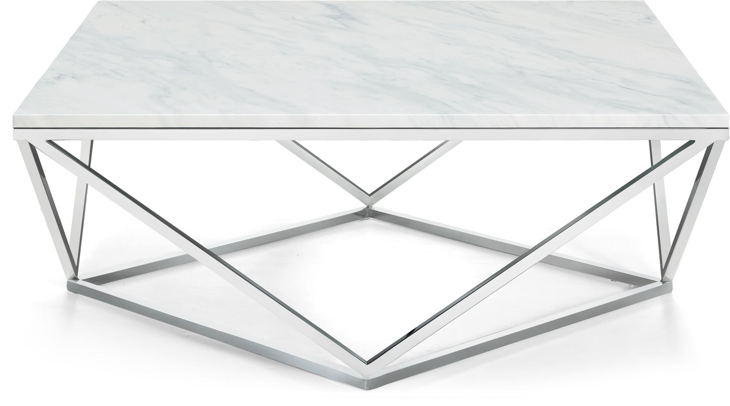 Skylar - Coffee Table - Pearl Silver