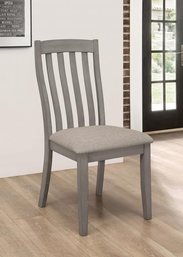 Nogales - Slat Back Side Chairs (Set of 2) - Grey