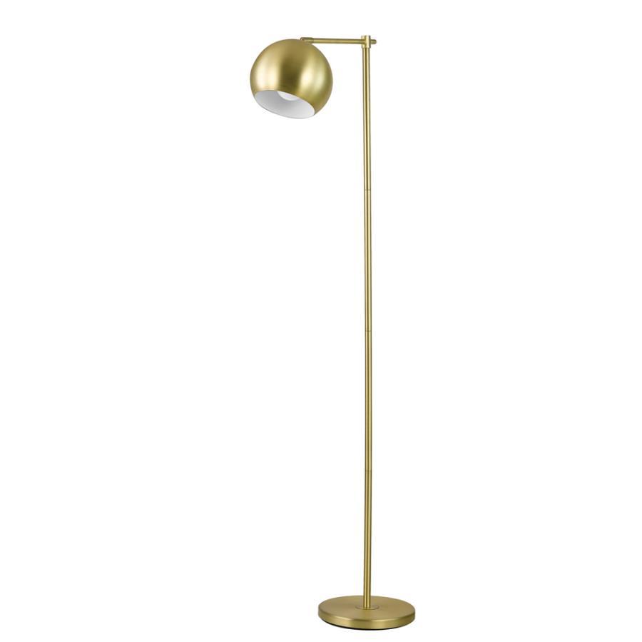 Linnea - 1-light Dome Shade Floor Lamp - Yellow