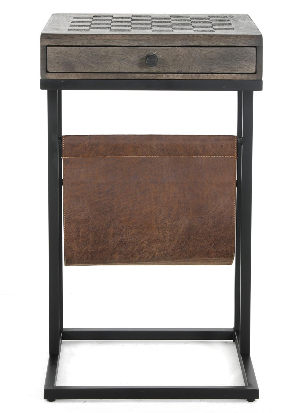 Accent Table - Tobacco / Black