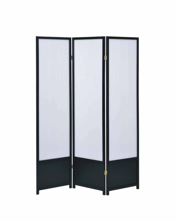 Calix - 3-Panel Folding Screen - White