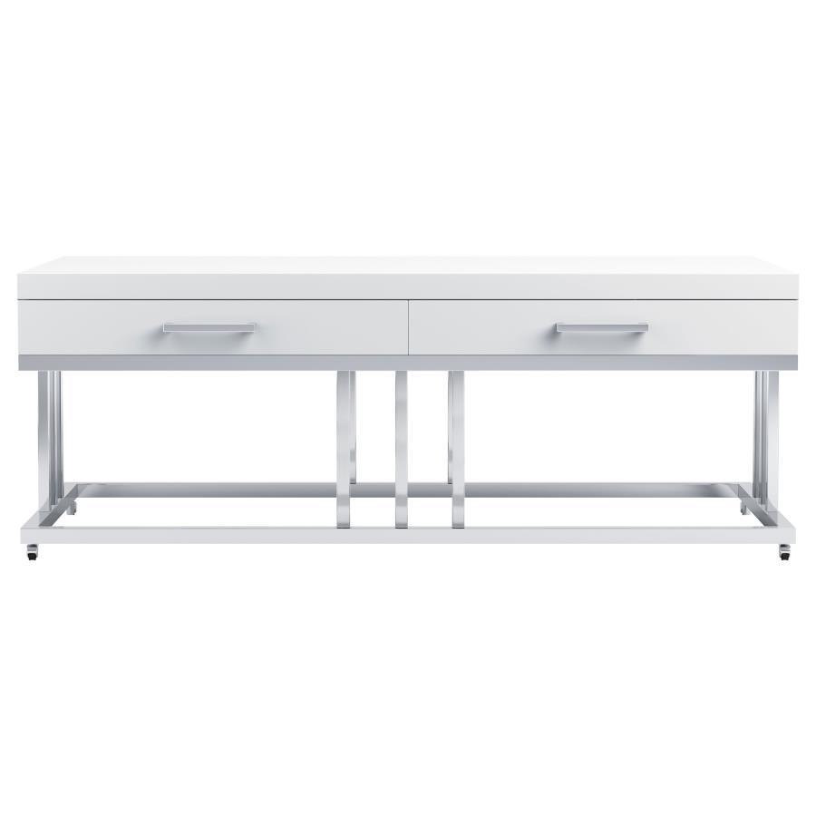 Dalya - 2-Drawer Rectangular Coffee Table - White