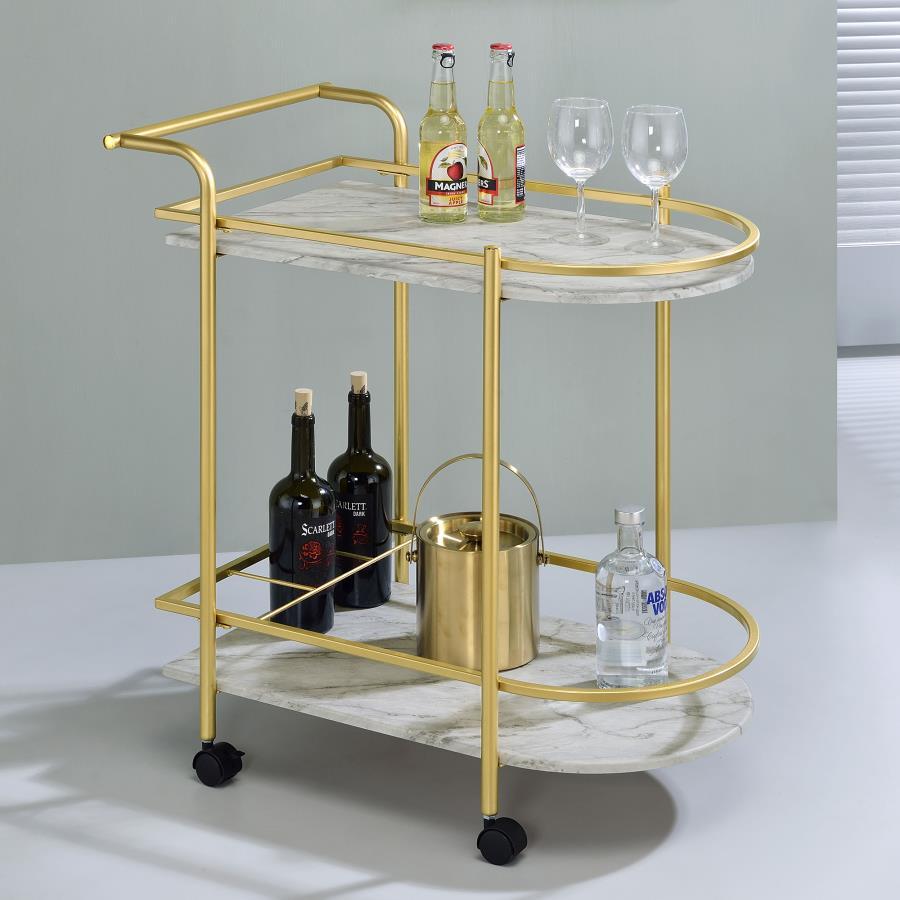 Desiree - Serving Cart - Yellow