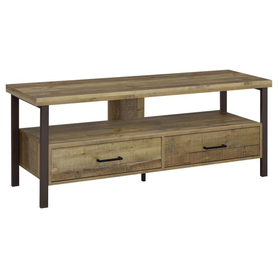 Coaster - 3-drawer Weathered Pine TV Console