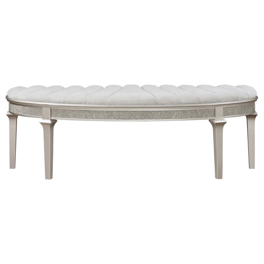 Dining Bench - Pearl Silver