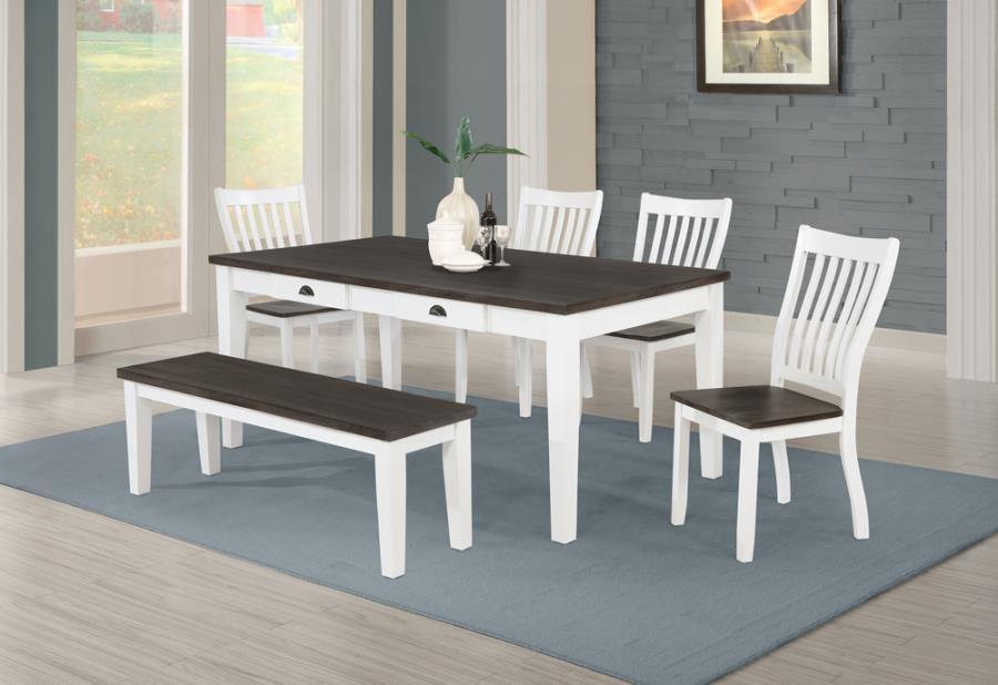 Kingman - Dining Bench - White