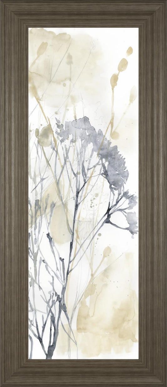 Wildflower Line Contour II By Jennifer Goldberger 18x42 - Beige