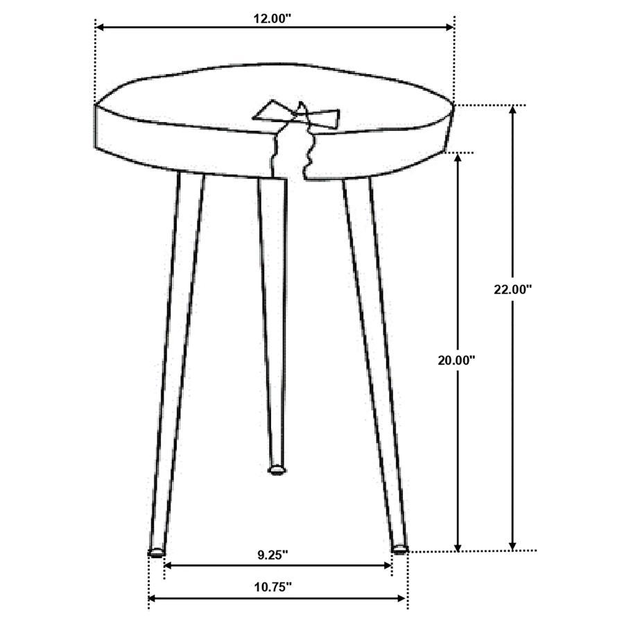 Accent Table - Natural / Black