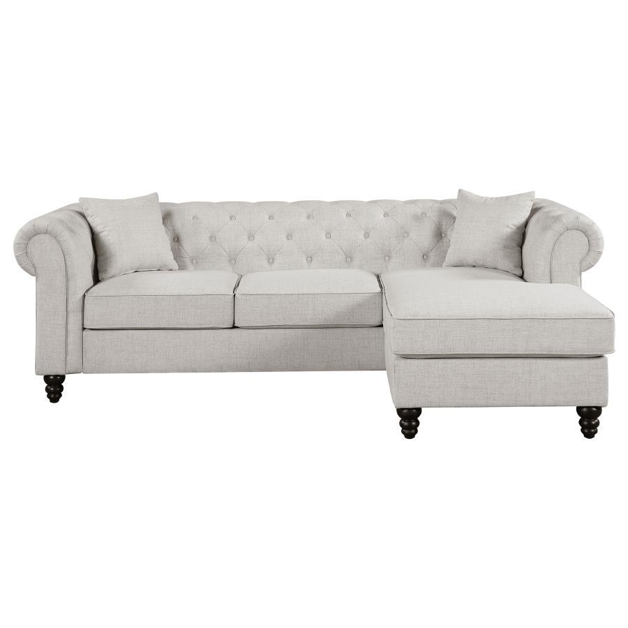 Cecilia - Sectional - Pearl Silver