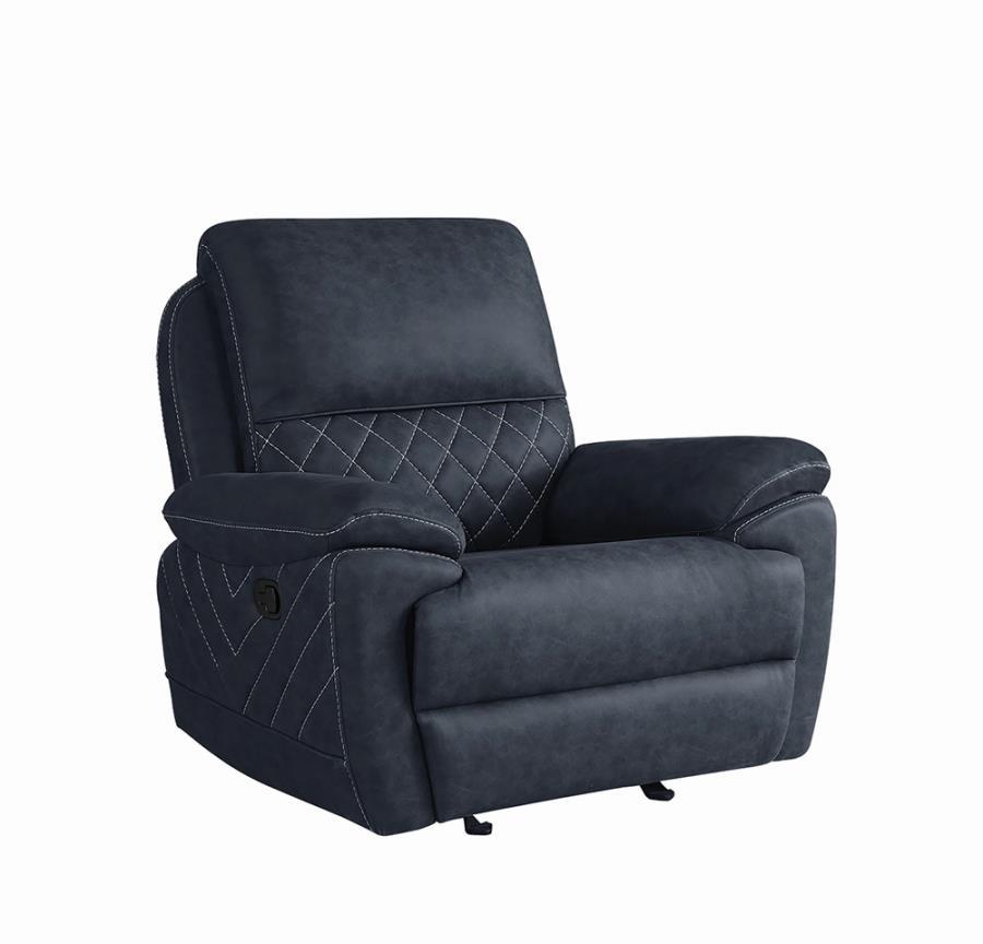 Variel - Glider Recliner - Blue