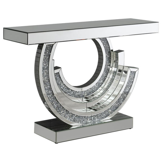 Imogen - Multi-dimensional Console Table - Pearl Silver