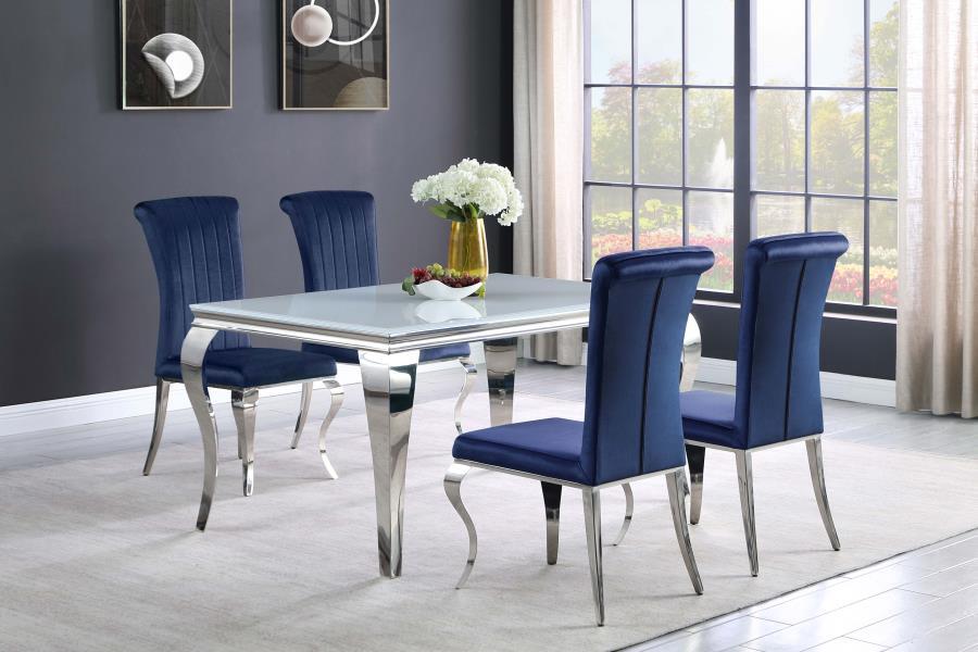 Carone - 5 Piece Dining Room Set - Blue