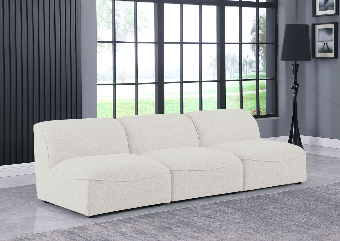 Miramar - Modular Sofa Armless - 3 Seats