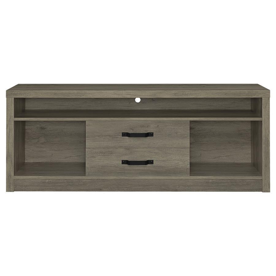 Burke - 2-Drawer TV Console - Pearl Silver