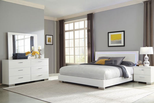 Felicity - Contemporary High Gloss Bedroom Set