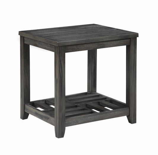 Cliffview - 1-Shelf Rectangular End Table - Gray