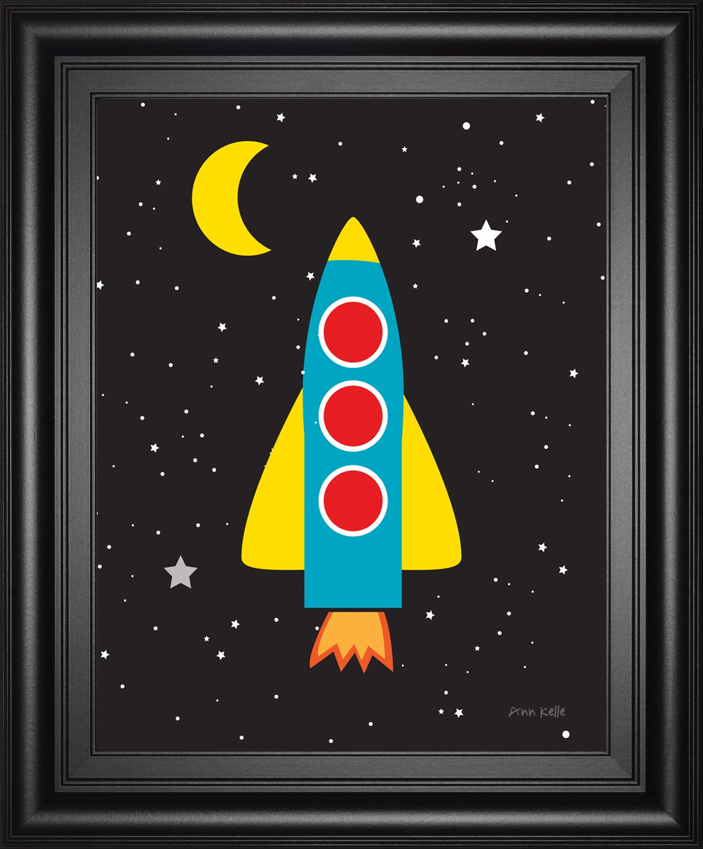 Blast Off By Ann Kelle - Framed Print Wall Art