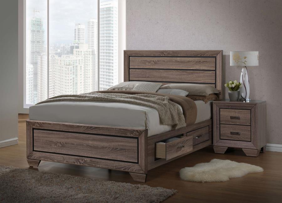 Kauffman - Transitional Storage Bed Bedroom Set