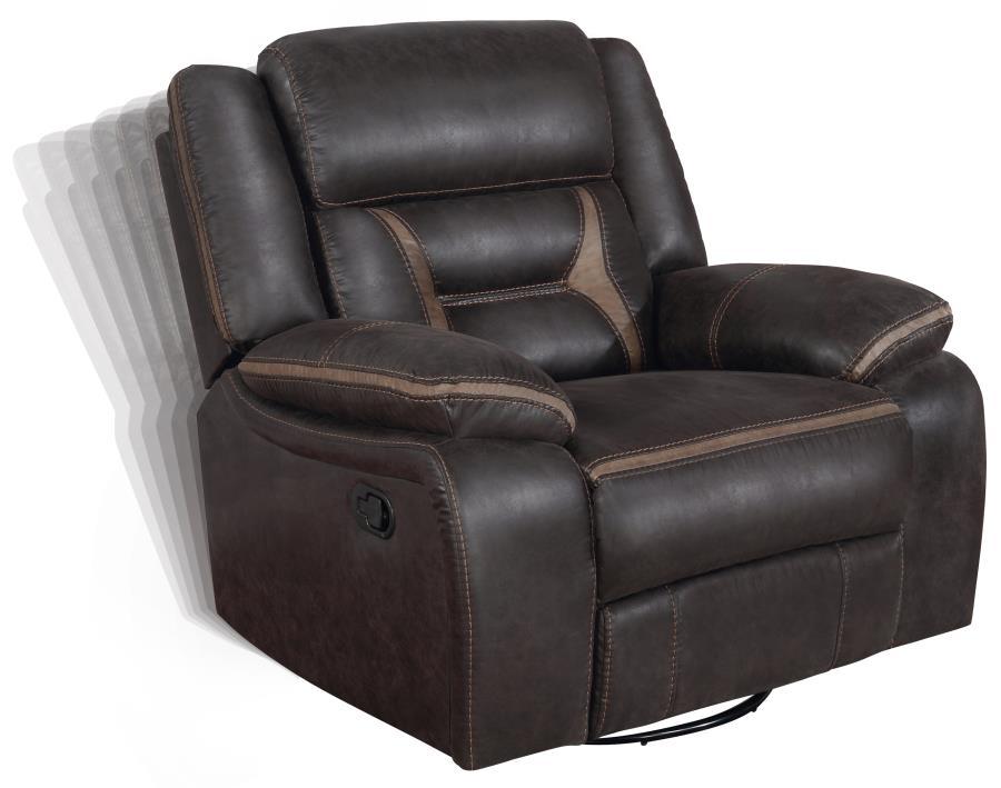 Greer - Swivel Glider Recliner - Brown