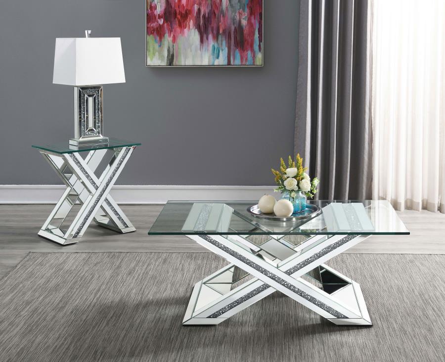 Bonnie - End Table - Pearl Silver