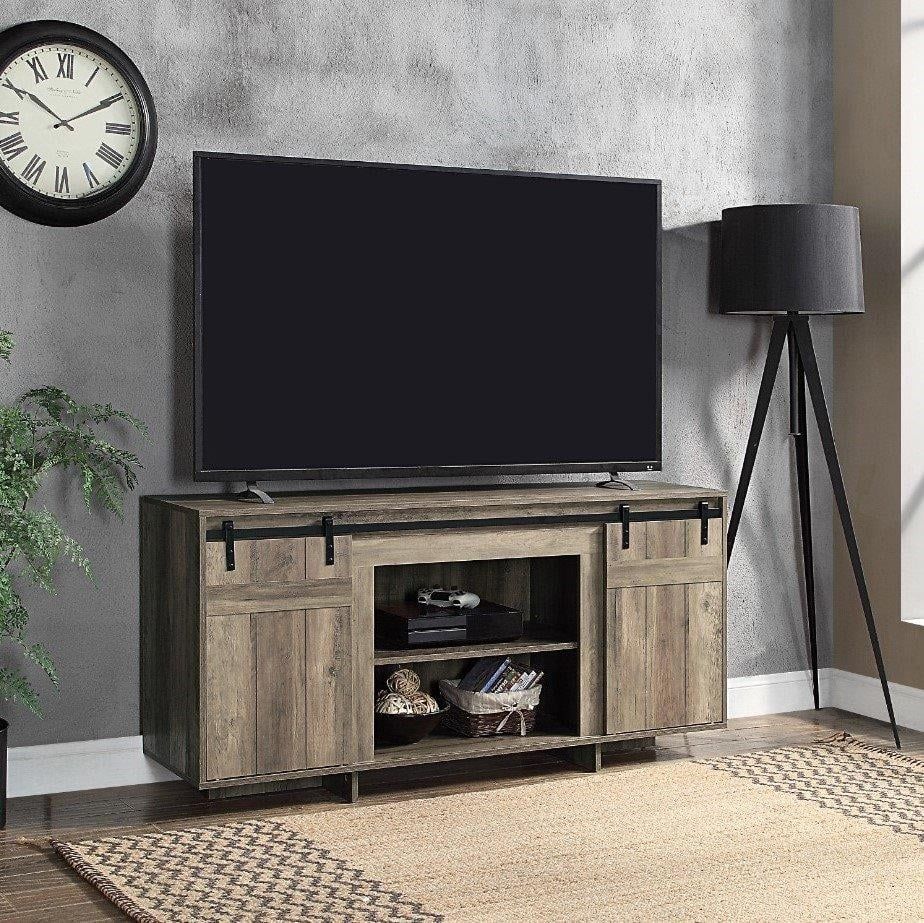 Bellarosa - TV Stand - Gray Washed - Wood