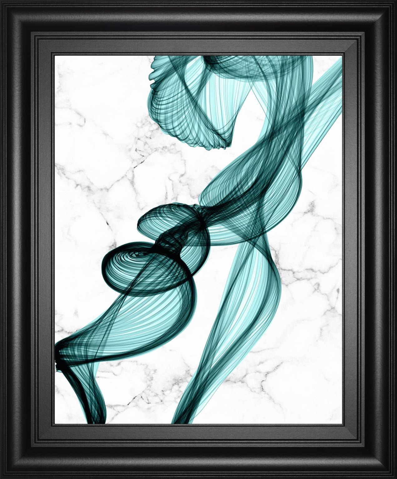 Teal Ribbons II By Irena Orlov 22x26 - Green