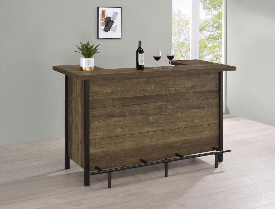 Bellemore - Rectangular Storage Bar Unit - Brown