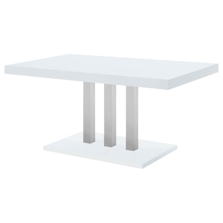 Brooklyn - Dining Table - Pearl Silver