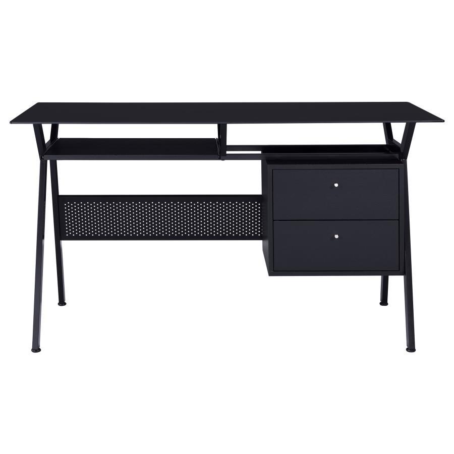 Weaving - Computer Desk - Black