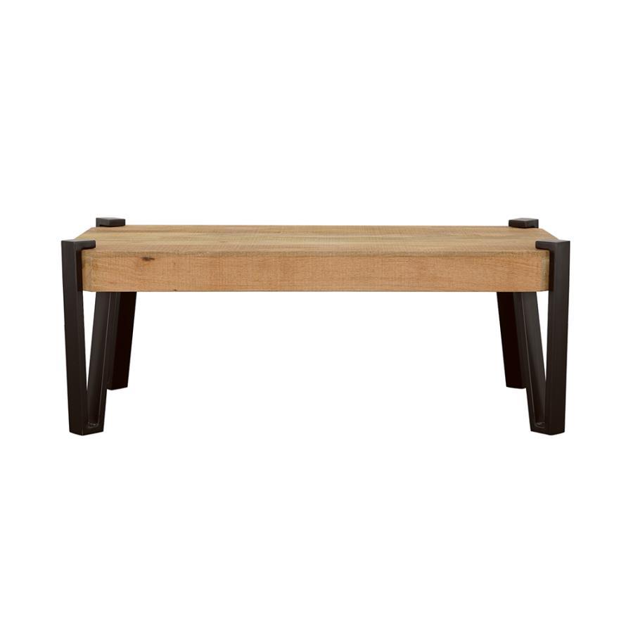 Winston - Wooden Rectangular Top Coffee Table - Light Brown