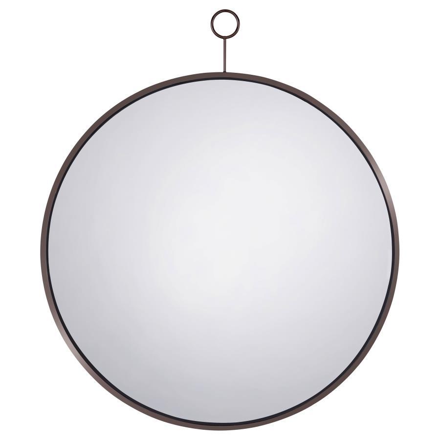 Gwyneth - Thin Frame Accent Mirror - Pearl Silver