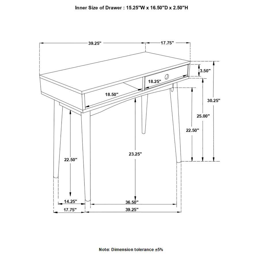 Bradenton - Writing Desk - White