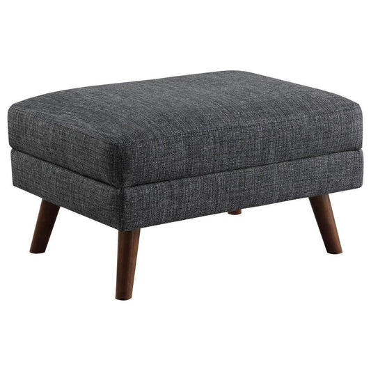 Churchill - Rectangular Ottoman - Dark Grey