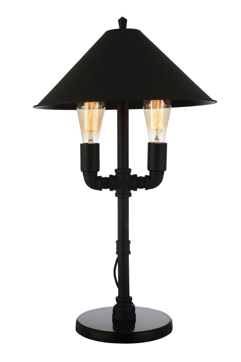 Coln - Table Lamp - Black Satin