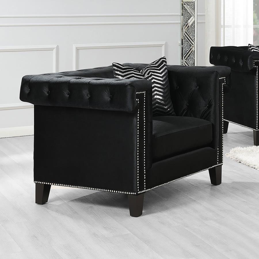 Reventlow - Arm Chair - Black