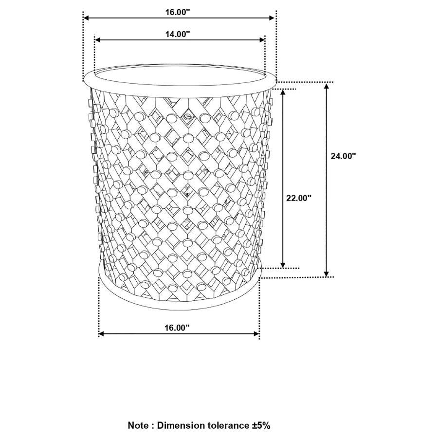 Krish - Accent Table - White