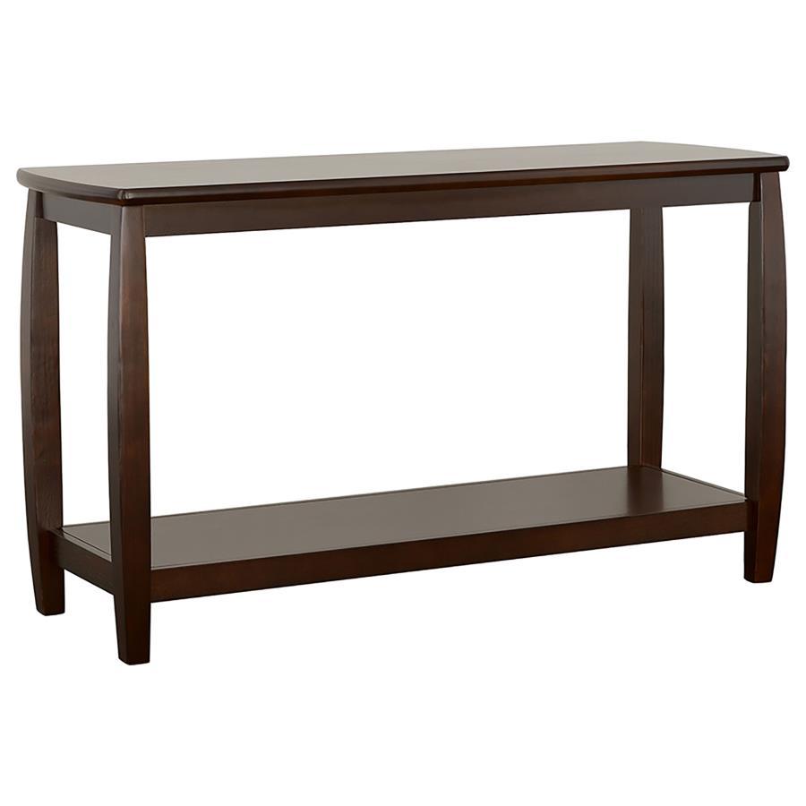 Dixon - Rectangular Sofa Table With Lower Shelf - Brown