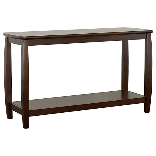 Dixon - Rectangular Sofa Table With Lower Shelf - Brown