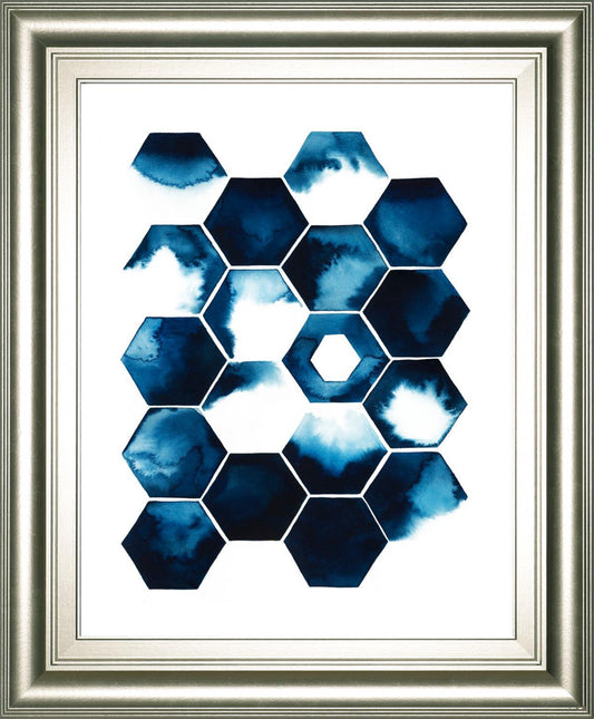 Stormy Geometry I By Grace Popp 22x26 - Blue