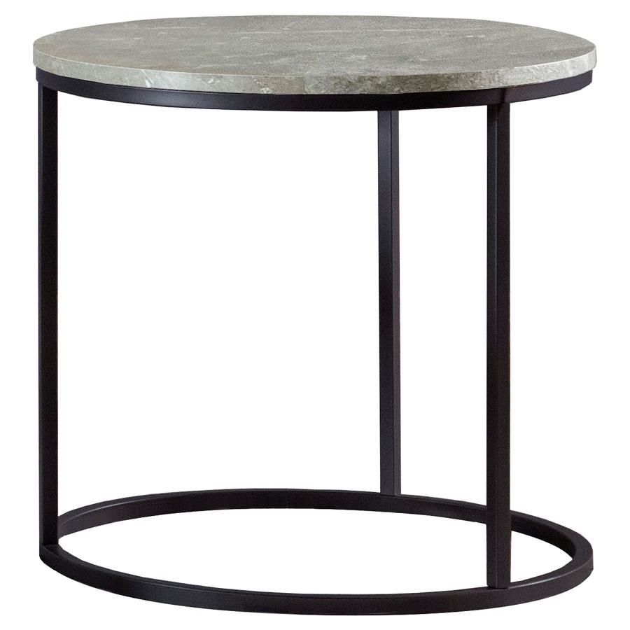 Lainey - Round End Table - Gray