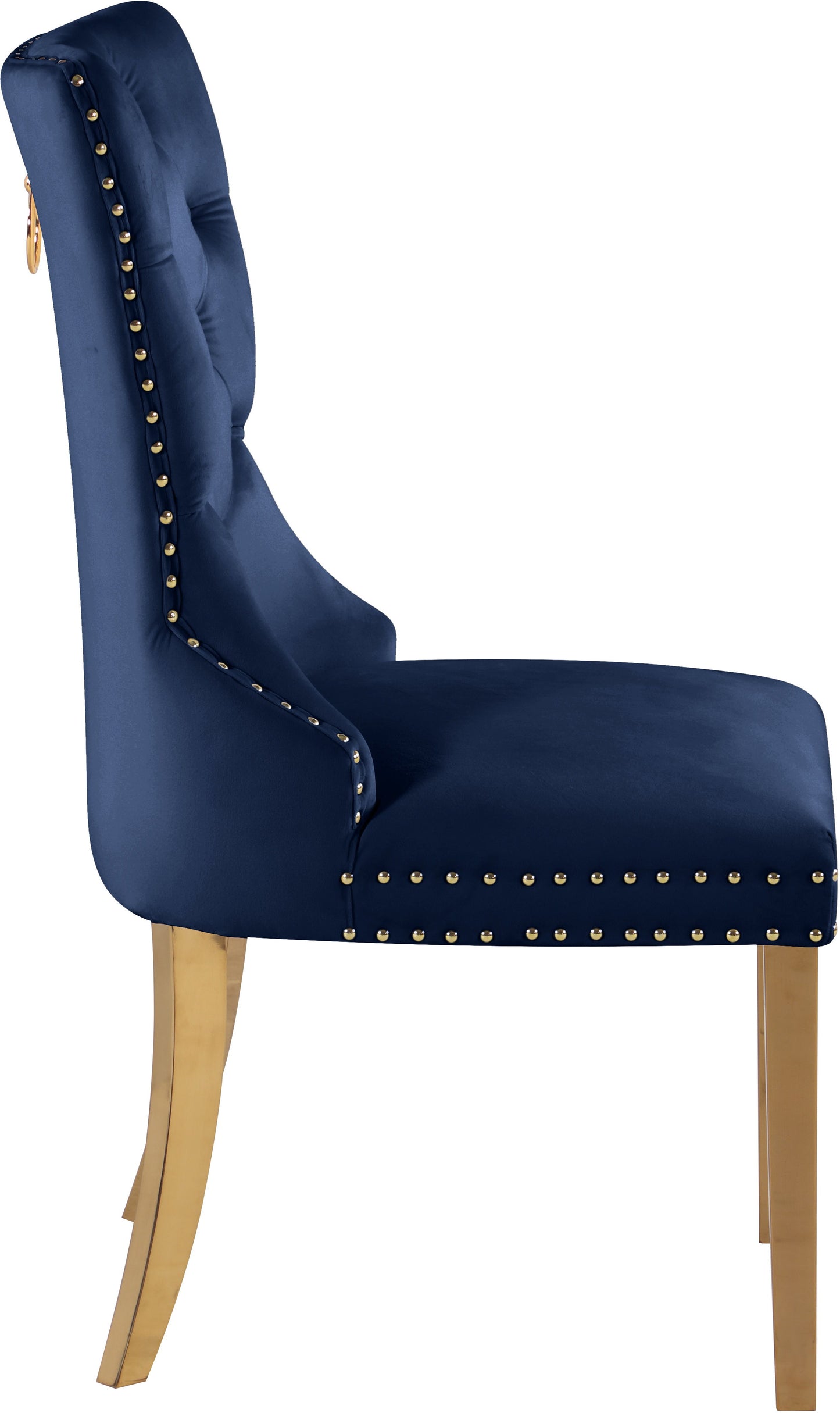 Carmen Velvet - Dining Chair with Gold legs (Set of 2)