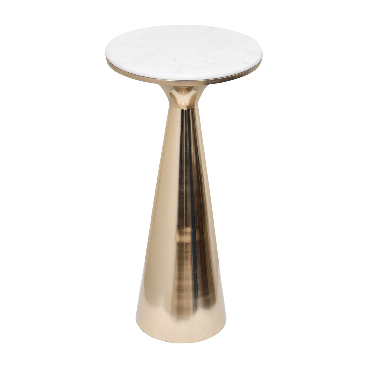 Marble Top Accent Table - Gold