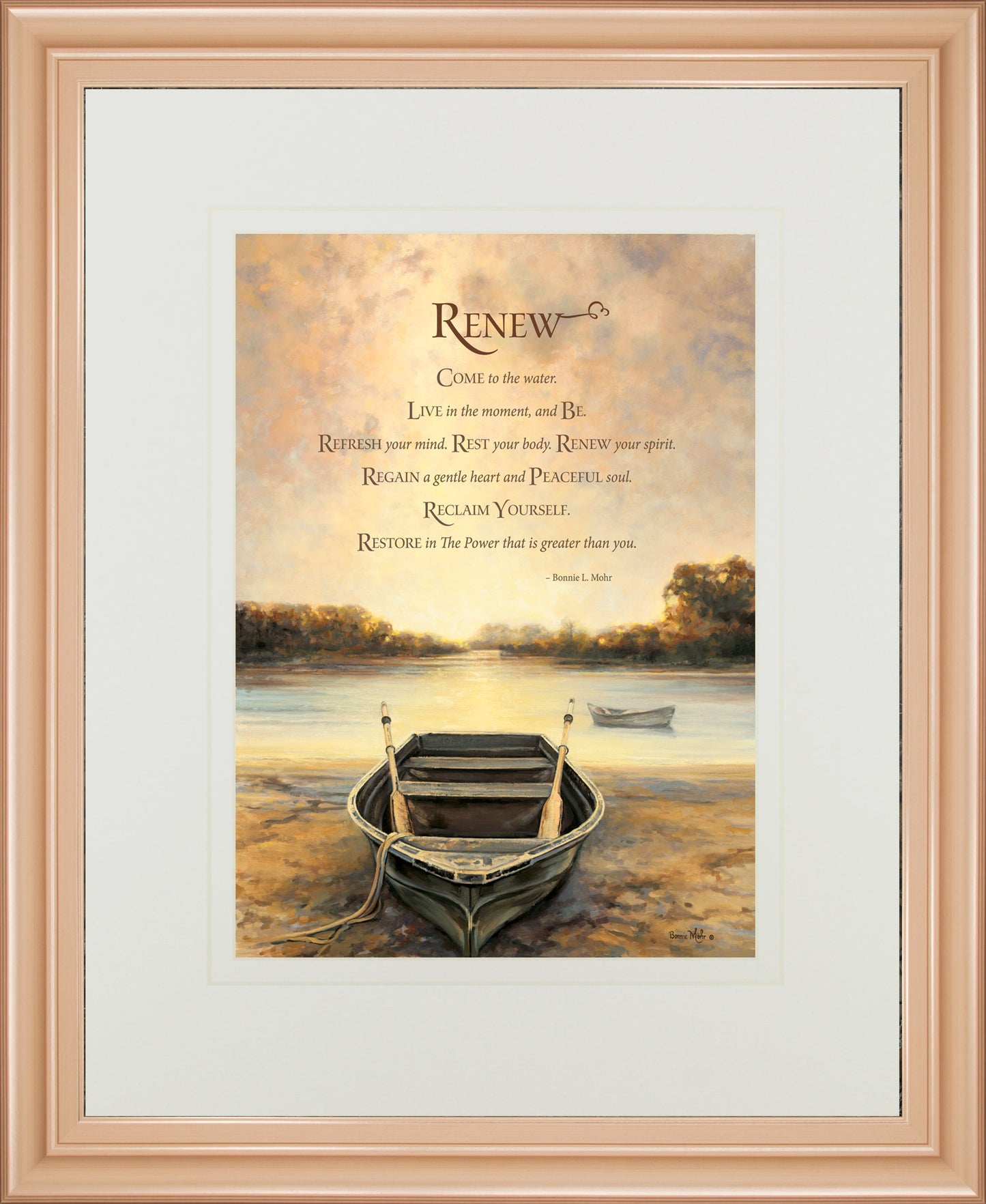 Renew By Bonnie Mohr - 34 x 40 Wall Art - Beige