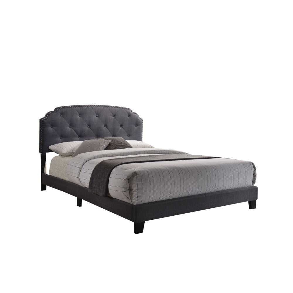 Tradilla - Queen Bed - Gray Fabric