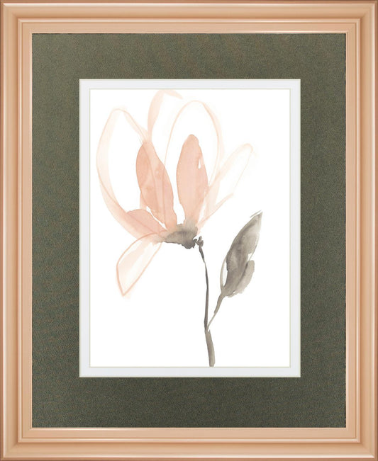 Blush Petals I By Jennifer Goldberger 34x40 - Beige